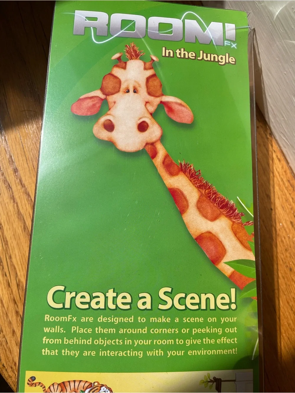 RoomFx Jungle Animal Jumbo Peel & Stick Wall Decals — Brown and Green